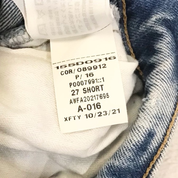 Abercrombie 4 Short (27S) 90s Straight Ultra High Rise Curve Love Women’s Jeans - Picture 10 of 11